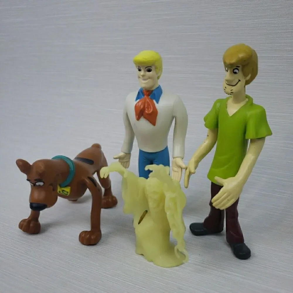 Scooby Doo Bendy Action Figures Shaggy Fred Ghost 1999 Hanna Barbara Vintage Toy